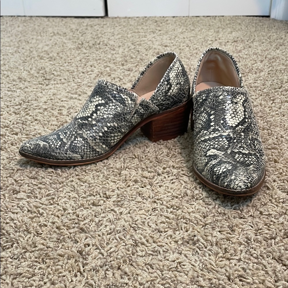 Catherine Malandrino Snakeskin Mules